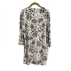 Chico’s Beige Animal Print Tunic 0/Small